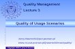 Quality of Usage Scenarios Copyright, 2000 © Jerzy R. Nawrocki Jerzy.Nawrocki@put.poznan.pl  Quality Management.