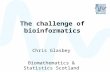 The challenge of bioinformatics Chris Glasbey Biomathematics & Statistics Scotland.