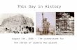 This Day in History August 5th, 1884 - The cornerstone for the Statue of Liberty was placed.