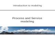 1 Introduction to modeling Process and Service modeling.