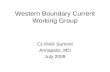 Western Boundary Current Working Group CLIVAR Summit Annapolis, MD July 2009.