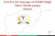 AFAMS EO 011.02 Storage of ISMP High Alert Medications (Dari) 01/09/2013.