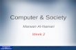 Ethics in Information Technology, Second Edition1 Computer & Society Week 2 Marwan Al-Namari.