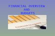 FINANCIAL OVERVIEW AND BUDGETS. TODAY’S LEARNING UNDERSTANDING GENERIC FINANCE BUDGETS AND BUDGETING PREPARATION OF BUDGETS MANAGING FISCAL RESPONSIBILITIES.