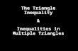The Triangle Inequality & Inequalities in Multiple Triangles.