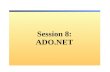 Session 8: ADO.NET. Overview Overview of ADO.NET What is ADO.NET? Using Namespaces The ADO.NET Object Model What is a DataSet? Accessing Data with ADO.NET.