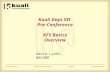 Kuali Days VII Pre-Conference KFS Basics Overview David Lyons, NACUBO.