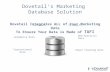 Dovetail’s Marketing Database Solution eCommerce DataWeb Analytics Data Dovetail Integrates ALL of Your Marketing Data TAFI To Ensure Your Data is Made.