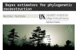 Bayes estimators for phylogenetic reconstruction Ruriko Yoshida.