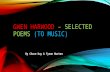 GWEN HARWOOD – SELECTED POEMS (TO MUSIC) By Chace Kay & Tyson Burton.
