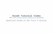 Diode Tutorial Video URL:  Questions based on the first 4 minutes.