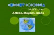 VA SOL 11 a-b Aztecs, Mayans, Incas. How did early humans reach the Americas? Humans originated on what continent? Africa Spread from Asia to the Americas.