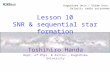 Mellinger Lesson 10 SNR & sequential star formation Toshihiro Handa Dept. of Phys. & Astron., Kagoshima University Kagoshima Univ./ Ehime Univ. Galactic.