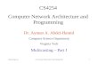 Multicasting Part I© Dr. Ayman Abdel-Hamid, CS4254 Spring 20061 CS4254 Computer Network Architecture and Programming Dr. Ayman A. Abdel-Hamid Computer.