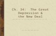 Ch. 34: The Great Depression & the New Deal. Election 1932.