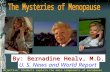 By: Bernadine Healy, M.D. U. S. News and World Report Objective: Students explain the main components of menopause.