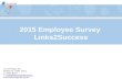 12-14 Pindari Rd Peakhurst NSW 2210 p: 8525 8222 e: mail@learninglinks.org.aumail@learninglinks.org.au  2015 Employee Survey Links2Success.