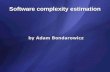Software complexity estimation by Adam Bondarowicz by Adam Bondarowicz.