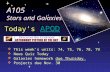 A105 Stars and Galaxies  This week’s units: 74, 75, 76, 78, 79  News Quiz Today  Galaxies homework due Thursday  Projects due Nov. 30 Today’s APODAPOD.