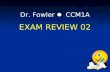 Dr. Fowler CCM1A EXAM REVIEW 02. Categorical Variable A variable is categorical if each observation belongs to categories.  Examples: 1. Gender (Male.