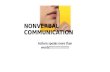 NONVERBAL COMMUNICATION Actions speaks more than words!!!!!!!!!!!!!!!!!!!