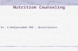 Nutrition Counseling Dr. A.Nadjarzadeh PhD, Nutritionist.