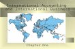 International Accounting and International Business Chapter One.