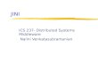 JINI ICS 237- Distributed Systems Middleware Nalini Venkatasubramanian.