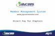 Member Management System  Direct Pay for Chapters.