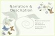 7 Narration & Description. Narration & Description Background.