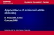 Applications of extended static checking K. Rustan M. Leino Compaq SRC K. Rustan M. Leino Compaq SRC Systems Research Center Invited talk, SAS’01, Paris,