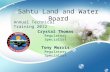 Sahtu Land and Water Board Annual Technical Training 2012 Crystal Thomas Regulatory Specialist Tony Morris Regulatory Specialist.