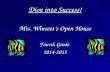 Dive into Success! Mrs. Winsett’s Open House Fourth Grade 2014-2015.