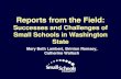 Reports from the Field: Successes and Challenges of Small Schools in Washington State Mary Beth Lambert, Brinton Ramsey, Catherine Wallach.