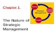Chapter 1 The Nature of Strategic Management. Learning Objectives Explain the concept of strategic management Describe how strategic decisions differ.