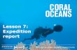 Lesson 7: Expedition report Become an ocean explorer (ages 11-14)