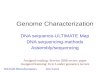 Genome Characterization DNA sequence-ULTIMATE Map DNA sequencing-methods Assembly/sequencing BIO520 BioinformaticsJim Lund Assigned reading: Service 2006.