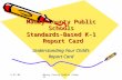 5.27.05Maury County Public Schools Maury County Public Schools Standards-Based K-1 Report Card Understanding Your Child’s Report Card.
