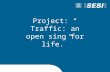 Project: “ Traffic: an open sing for life.”. City: Francisco Beltrão – State: Paraná – country: Brazil.