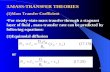 1 3.MASS-TRANSFER THEORIES (1)Mass Transfer Coefficient For steady-state mass transfer through a stagnant layer of fluid, mass transfer rate can be predicted.