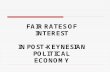 Fair Rates of Interest In Post-Keynesian Political Economy.
