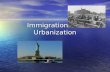 Immigration and Urbanization. Immigration Europeans were coming to the United States Europeans were coming to the United States –Jobs –Avoid military.