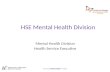 HSE Mental Health Division Mental Health Division Health Service Executive Advancing Mental Health in Ireland.