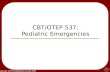 Copyright 2007 Seattle/King County EMS CBT/OTEP 537: Pediatric Emergencies.