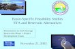 Basin-Specific Feasibility Studies STA and Reservoir Alternatives Basin-Specific Feasibility Studies STA and Reservoir Alternatives November 21, 2002 Presentation.