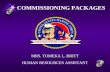 COMMISSIONING PACKAGES MRS. TOMEKA L. BRITT HUMAN RESOURCES ASSISTANT.