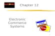 1 Chapter 12 Electronic Commerce Systems. 2 Objectives for Chapter 12 zBasic network topologies used to achieve connectivity within an Intranet zFunctions.