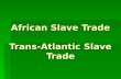 African Slave Trade Trans-Atlantic Slave Trade. Video: Africans in America  For Handout For Handout For Handout  Part 1 25:40 to 41:40 Part 1 25:40.
