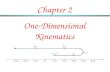 Chapter 2 One-Dimensional Kinematics. Kinematics  It is the branch of mechanics that describes the motion of objects without necessarily discussing what.