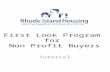 First Look Program for Non Profit Buyers Tutorial.